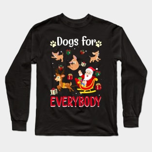 Dogs For Everybody Christmas For Chihuahua Lover Long Sleeve T-Shirt